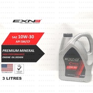 EXN Carios SAE 10W30 -  Premium Mineral Engine Oil (3Liter)