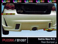 B1097 Proton Satria Neo Fiber Rear Bumper (R3) Body kit Bodykit