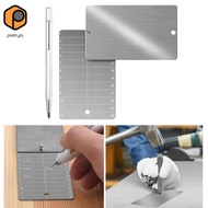 [prettyia] 2 Pieces Cryptocurrency Wallets Portable Stainless Steel Premium Cold Wallet