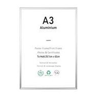 1 Pack, 30x40cm Photo Frame, 12x16 Inch Silver Metal Frame, Black A3 Frame, Wall Frame, Silver A4 Ce