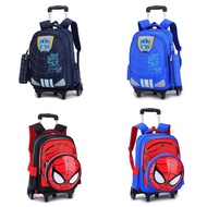 Imported Trolley Children's Bag | Trolley Bag 6 wheels Spiderman Transformers
