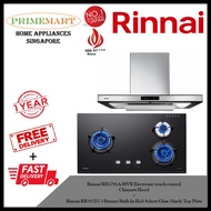 Rinnai RH-C91A-SSVR Chimney Hood + Rinnai RB-93TG 3 Burner Built-in Hob *BUNDLE DEAL - FREE DELIVERY