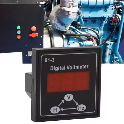 91 3 Digital Voltmeter for Gasoline Generator Set Accessories 220V 380V Single Phase 3 Phase Voltage