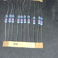 Resistor 10k 1 watt original japan 1w 10 k kilo 1watt 10kilo metalfilm F Fajar electro 2