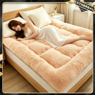 Thicker Lamb plush Mattress Tilam Lipat Single/Queen/ King Foldable Mattress Dual Purpose Tatami Mat