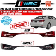 942 Lexus GS250 GS300h GS350 F450h 2012 - 2020 Dynamic Tail Lamp With Signal Running + Rear Centre G