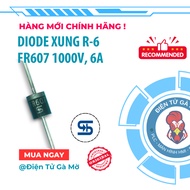 [1 CON] Pulse Diode FR607 1000V 6A R-6, 100% Genuine New TSC