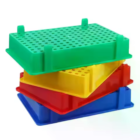 1PCS Thickened Plastic Lithium Battery Storage Box For 18650 Cells - Divided Transport And Turnover 