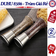High Quality Glass Tall Stainless Steel Lid Pepper Grinder, Handheld Glass Pepper Grinder, Pepper Gr
