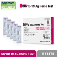SD BIOSENSOR STANDARD Q COVID-19 AG Home Test Antigen Rapid Self Test (ART) Kit 5 Tests [Approved by HSA] - By Medic Drugstore
