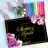 Customized Wedding Guest Book with Hard Cover | 60pages A4 | Cliqkerz.Co