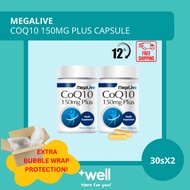 EXP 6/2027 MegaLive CoQ10 150mg Plus Capsule 2X30’s (Authentic Guaranteed)