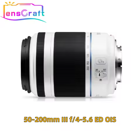 Black/white!NX 50-200mm III f/4-5.6 ED OIS telephoto lens For Samsung NX1000 NX1100 NX2000 NX3000 NX