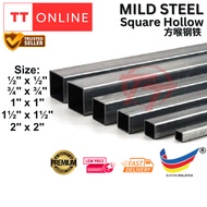 Mild Steel Square Hollow Section (Thickness/Tebal 1.0/1.2/1.6/1.9/2.3/3.0mm) Besi Hollow Besi Paip 方喉钢铁