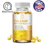 BBEEAAUU Calcium Calcium + D3 + K2 + B12 Capsules, Vitamin D3, Vitamin K2, Vitamin B12, Immune Suppo