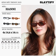 HANNI women's sunglasses with OVAL frame, European and American style, SLAYTIFY anti-UV400 sunglasse