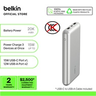 Belkin BPB012bt BoostCharge PowerBank 20000 Mah (iphone16ipadtabletearbuds) - Black/Blue/Rose/Grey/W