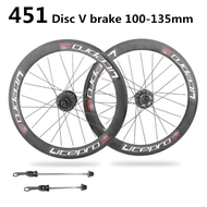 Litepro Wheel Set 451 406 Disc Brake V Brake 20in WheelSet 74-130MM 100-130/135MM Fit Hub Front 2 Rear 4 Bearing 8/9/10/11s With Quick Release Bicycle Accessories store