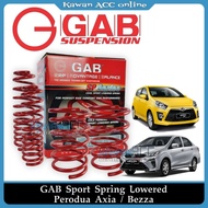 GAB SP Series Sport Lowered Spring Perodua Axia Bezza