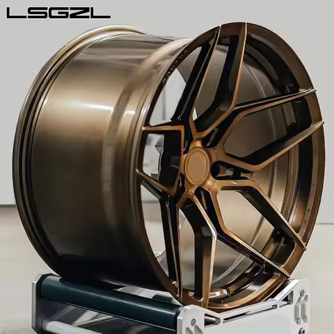 LSGZL Forged Monoblock Brush Bronze Alloy for C8 Feerrari 5x130 5x114.3 Deep Concave 16-26 Inch Whee