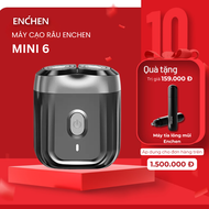 Máy cạo râu Enchen Mini 6 lưỡi dao kép mỏng chống nước IPX7 pin sử dụng đến 2 tháng - BH 6 tháng