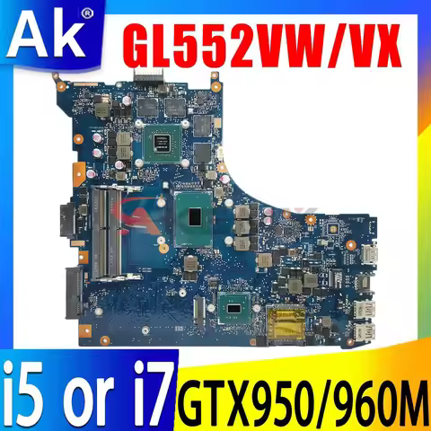 Shenzhen Mainboard GL552VW For ASUS GL552VW ZX50V GL552VX GL552VXK Laptop Motherboard GL552VW i7-670