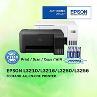 EPSON L3210 / L3216 / L3250 / L3256 ALL IN ONE INK EcoTank WIFI Wireless PRINTER Original Epson Refi