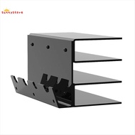 Keyboard Display Stand Acrylic 3 Tier Stand Frame Shelf for Study Room Exhibition Black