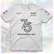 Porsche 75th Birthday Racing Tshirt Round Neck