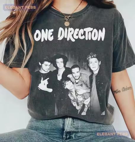 Vintage One Direction Pop Music Shirt, One Funny Direction Graphic Shirt Retro Direction Music Album