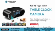 黑色家庭安全時鐘間諜隱藏攝影機 2024 高清WIFI 時鐘安全攝影機安全攝影機