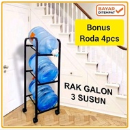 3-tier gallon storage rack
