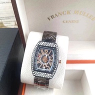 Franck Muller men FM all over the sky diamond steel band watch calendar quartz Wristwatch