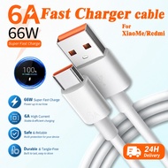 67W Turbo Fast Charging Cable 6A Type C USB For XIAOMi 17 15 13 12 Redmi Note 13 12 11 POCO X6 X5 F3