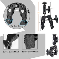 【konouyo】Camera Clamp Mount Accessories Loading Metal Bike Motorcycle Handlebar Attachments for DSLR Gopro Hero 7/8/9/10/11 /Insta 360 X