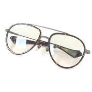 成色極佳的DITA AVIATIA-ONE雙樑太陽眼鏡DTS456-A-04，復古ブラウン玳瑁色，57□19-140，可搭配近視鏡片，含原廠盒及眼鏡盒，日本製造