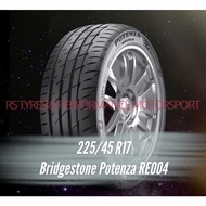 225/45/17 l Bridgestone Potenza RE004 l Year 2021 | New Tyre | Minimum buy 2 or 4pcs