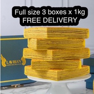 LAVISAN 3 box 1kg layer cake kueh lapis premium original