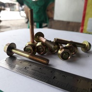 M6X40 YELLOW HAT BOLT FLANGE BOLT M6
