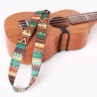 Ukulele Strap Ethnic Pattern Nylon Adjustable Clip On Ukelele Strap Strap Sling With Hook Guitar Accessories