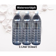 1L PET Plastic Bottle with Cap | 1000ml Clear Empty Bottle | Juice, Water, Dishwashing |