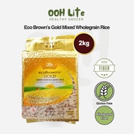 EcoBrown's Gold Mixed Wholegrain Rice 2kg [High Fibre, Low GI]