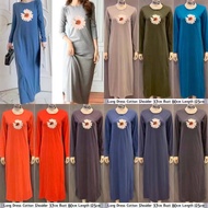 Casual Muslimah Long Sleeve Long Dress Jubah Cotton Borong Murah