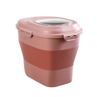MaZhiDa  Foldable Rice Container Storage Cereal Dispenser Kitchen Containers Food Containers with Li
