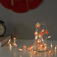 IKEA 盒裝 Led裝飾燈串 30個燈泡 電池式 龍（內建計時器，每天定時開燈）4.5米