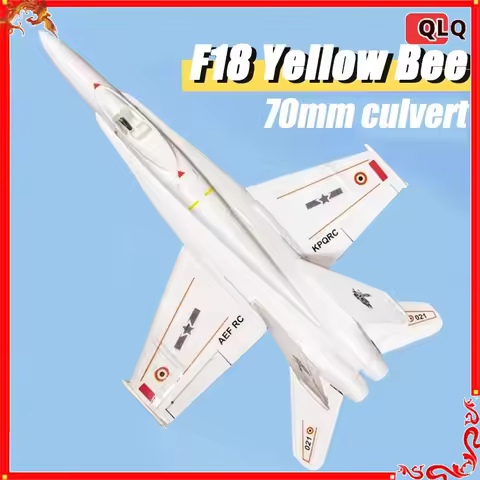 KPQ RC F18 Super Hornet RC Fighter Aircraft 70mm EDF EPO Foam Fixed Wing Model Plane Adult Hobby Ass