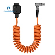 DT- D-Tap to  2Pin Male Coild Power Cable for RED, ,  Cameras 60CM/1.96FT, High Durability