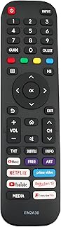 VINABTY EN2A30 Replacement Remote Control Compatible with Hisense 4K UHD HDR Smart TV 43A7100FTUK EN