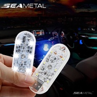 SEAMETAL ไฟเพดานรถยนต์ led ไร้สายขนาดเล็กอเนกประสงค์ โคมไฟสัมผัส LED USB แบบชาร์จไฟได้ไฟอ่านหนังสือ