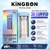Gor x KiNGBON MA-333 3D CURVED iPhone Tempered Glass Anti-Glare - 3D CURVED Beveled FUll 99% Screen